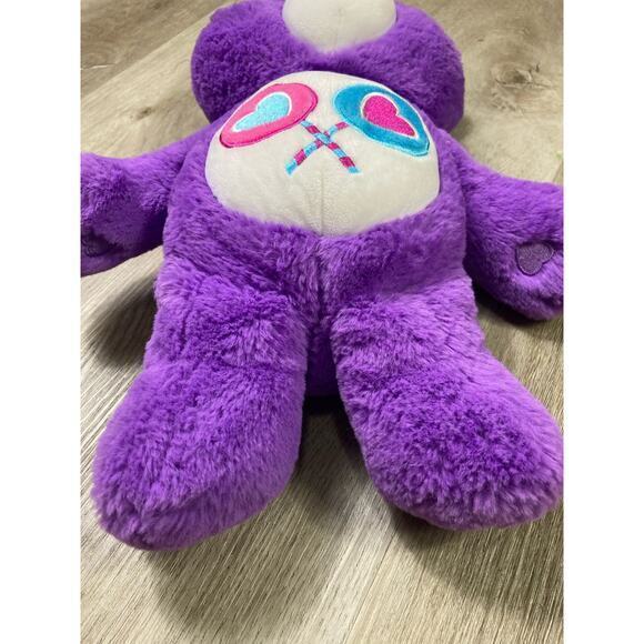 Care Bears Share Bear 14" Purple Plush Stuffed Animal with Lollipops &‎ Hearts - Picture 8 of 11